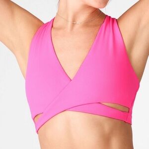 Fabletics Tamara low impact sports bra in pink sz xl